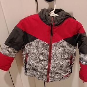 Arctix Kids Puffer Jacket in Red and Black